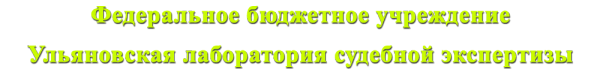 Логотип компании Ульяновская лаборатория судебной экспертизы